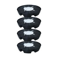 Ioensy - Juego De 4 Bases Para Macetas De Autorriego, Soporte Para Platillos De Plantas De Jardinería, Reutilizables Y Únicos.