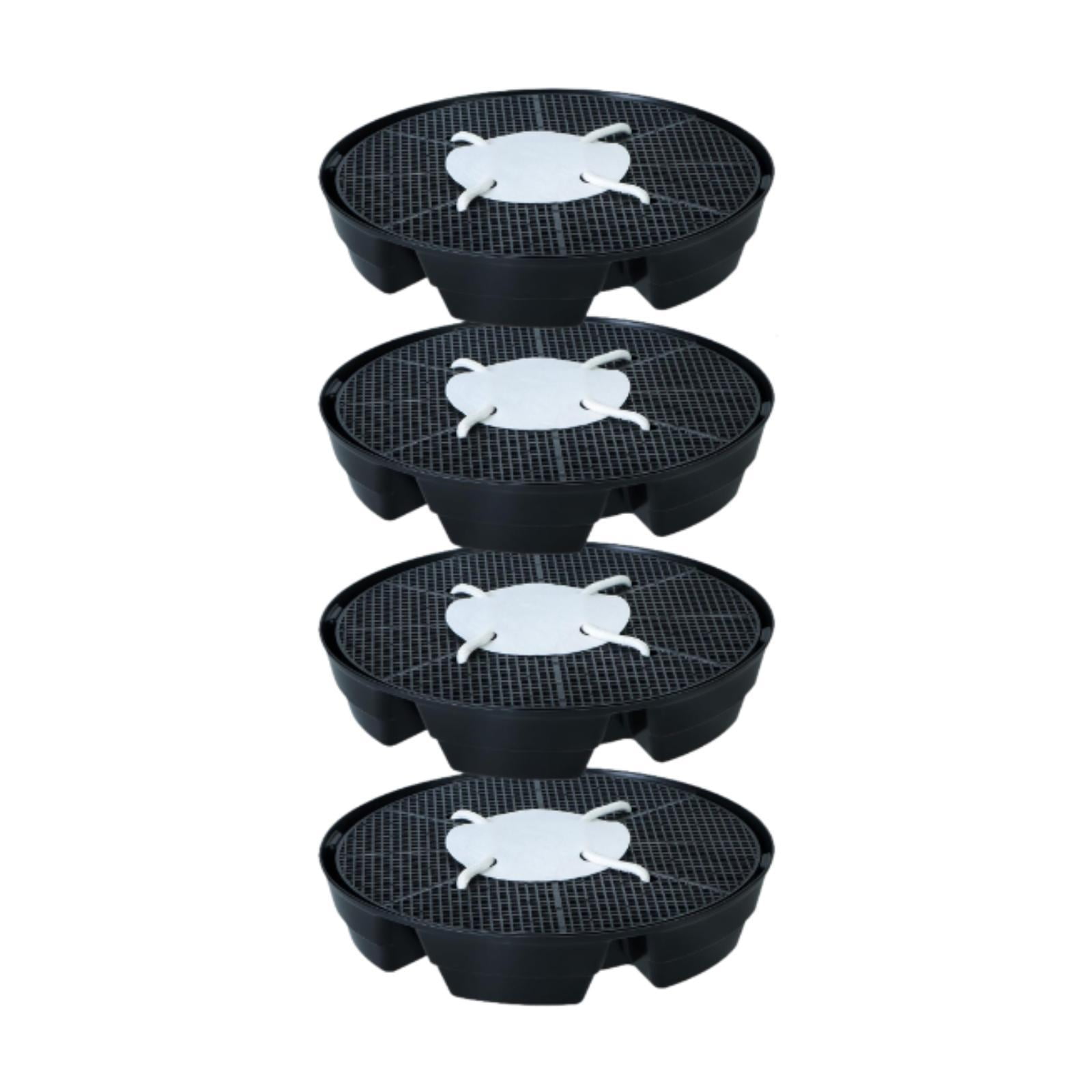 Ioensy - Juego De 4 Bases Para Macetas De Autorriego, Soporte Para Platillos De Plantas De Jardinería, Reutilizables Y Únicos.