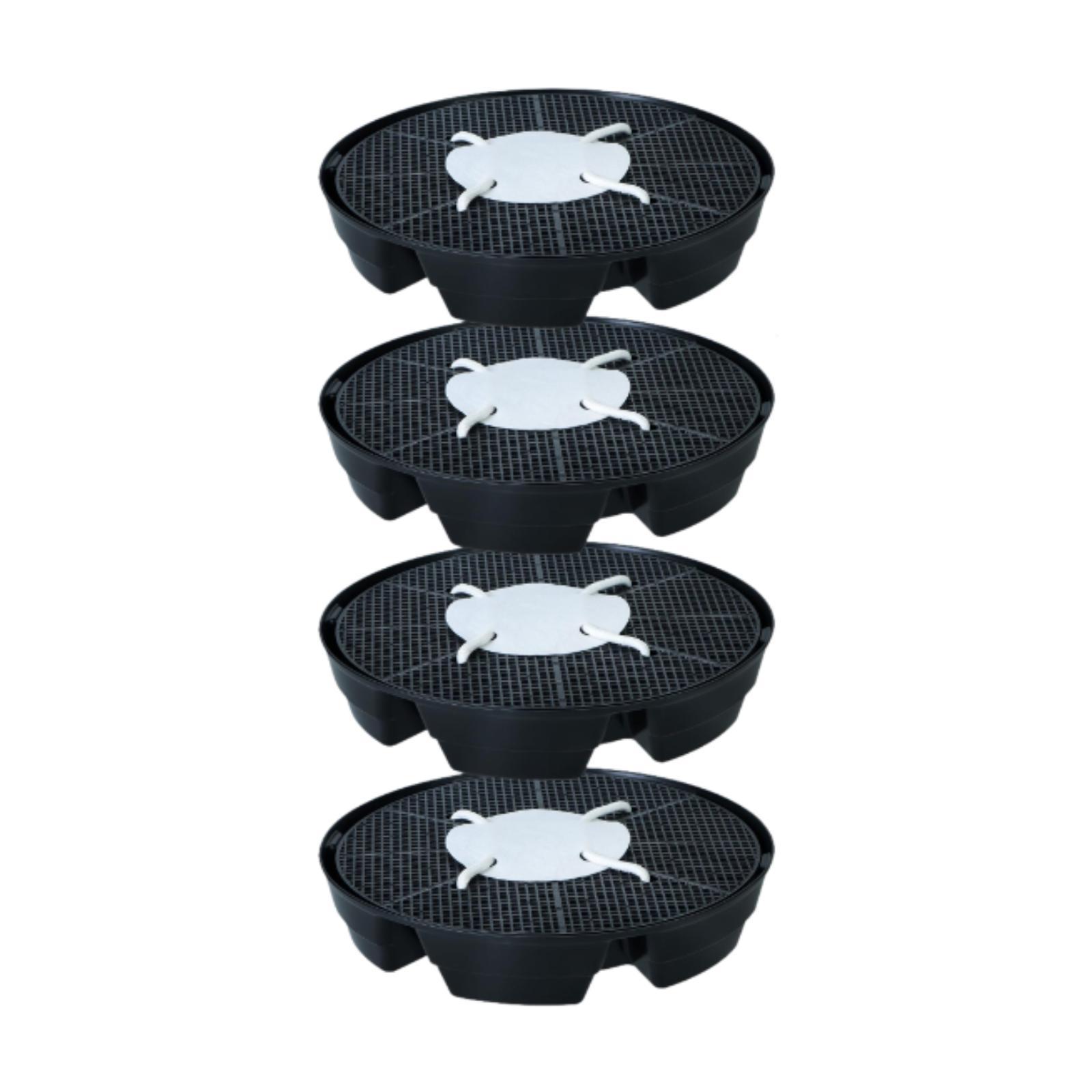 Ioensy - Juego De 4 Bases Para Macetas De Autorriego, Soporte Para Platillos De Plantas De Jardinería, Reutilizables Y Únicos.