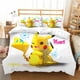 thumbnail image 1 of Pikachu Bedding Set 3D Pikachu Quilt Cover Anime Printed Duvet Cover Sets Kids Bedding Set Holiday Gift Bed Sheets, 1 of 5