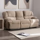 thumbnail image 2 of Bergere Perugia Reclinable 3 Cuerpos Tela Velvet Beige, 2 of 8