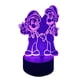 thumbnail image 2 of Lampara Ilusion 3D Mario y Luigi de 7 colores, Base touch, 2 of 6