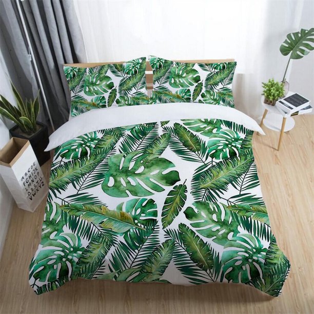 Game Style Forest Animal Train Flower Flag Quilt Duvet Cover Set Kids3-Piece Bedding Set