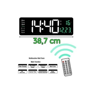 Reloj De Pared Digital Grande De 38.7 Cm