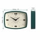 thumbnail image 4 of Reloj de pared JONES CLOCKS® Movie Retro 25,5 x 19,5 cm, color verde oscuro, 4 of 7
