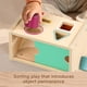 thumbnail image 3 of Clasificador de formas de madera Montessori Fisher-Price para bebés, 3 of 6