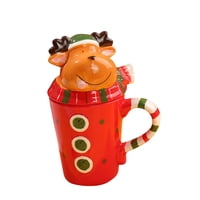 Bothyi - Taza De Cerámica Bonita, Tazas De Café Navideñas Para Centros De Mesa, Regalo De Navidad, Alce Navideño