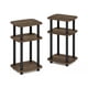 thumbnail image 5 of Mesa lateral Furinno JUST, juego de 2, 3 niveles, Columbia Walnut, 5 of 6