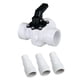 thumbnail image 1 of Reemplazo de válvula desviadora de tres vías 1 1/2" Durable Fácil de instalar Conexión de mangueras de piscina Válvula desviadora de piscina para pisc, 1 of 5