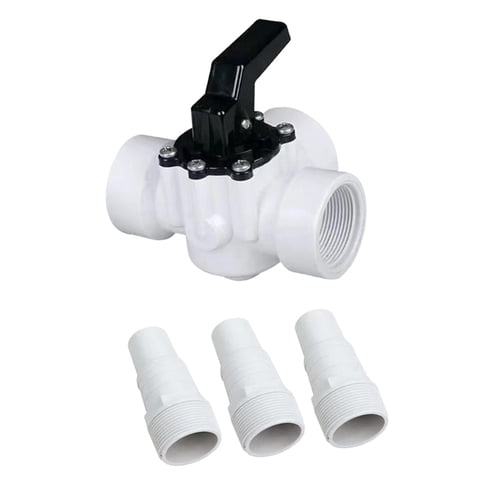 Magideal - Reemplazo De Válvula Desviadora De Tres Vías 1 1/2"" Durable Fácil De Instalar Conexión De Mangueras De Piscina Válvula Desviadora De Piscina Para Pisc