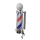 thumbnail image 2 of Lámpara LED de poste de barbero, lámpara de pared giratoria para peluquería, lámpara de pared impermeable con rayas de bolas para peluquería de fiesta estilo B, 2 of 5