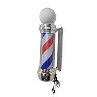 Ioensy - Poste De Barbero Luz Led Giratoria Señal De Salón Rayas De Luz Para Exterior Interior Estilo B
