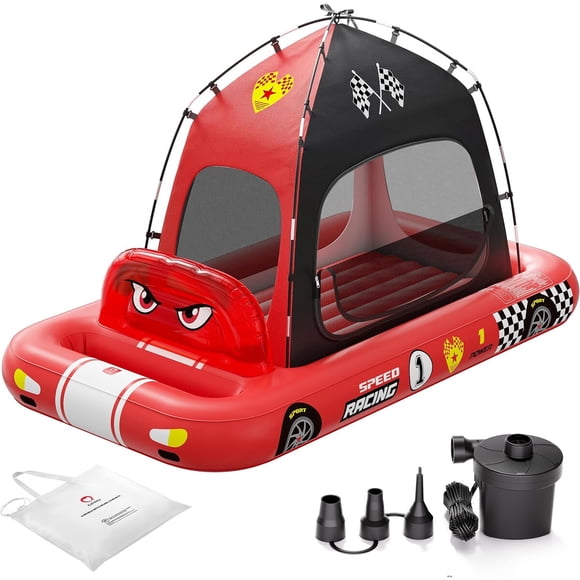 Colchón Inflable Infantil QPAU con Carpa y Bomba