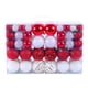thumbnail image 1 of 100 Piezas Bolas De Navidad Adornos Decoración De Árbol De Navidad Para Corona Porche Invierno Rojo Y Blanco, 1 of 5