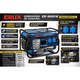 thumbnail image 3 of Generador ERUX 7.5HP 3000W Profesional – Alto Rendimiento, Máxima Potencia 3500W / Sin Ruedas - Azul, 3 of 9