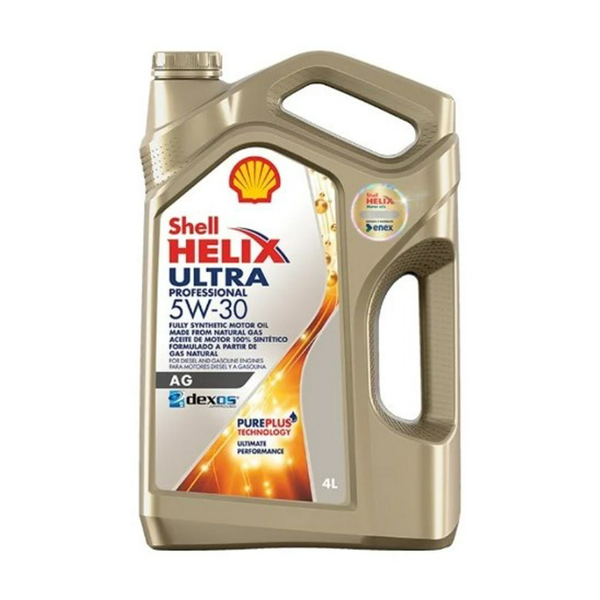 Aceite De Motor Shell 5w30 Full Sintético Helix Ultra Pro Ag 4 Litros