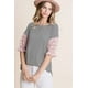 thumbnail image 5 of CCWHOLESALESCLOTHINGS Blusa Casual de Rayas Rosa, Talla Grande para Mujer, 5 of 5