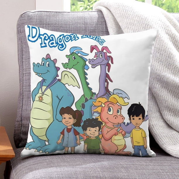 Cuentos de Dragones Fundas de almohada de terciopelo con tema, regalos de funda de almohada, decoración para el hogar, cojín de lanzar, regalo de cumpleaños para fans y parejas. 45cm x 45cm.