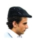 thumbnail image 1 of Gorra plana para taxista, modelo Dress Up America, con lentejuelas, para repartidor de periódicos, color negro, 1 of 2