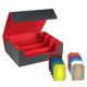 thumbnail image 4 of Caja Para Mazo De Cartas Multiusos Con Cierre Magnético Almacenamiento De Cartas De Juego Estándar Forro Negro Rojo, 4 of 5