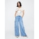 thumbnail image 2 of Camiseta Shirt GAP con cuello redondo favorita para mujer, color blanco roto, XS, 2 of 4