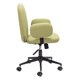 thumbnail image 3 of Silla de oficina Zuo Lionel de tela de estilo moderno verde oliva, 3 of 9
