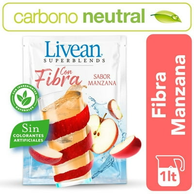 Refresco Superblends Fibra Manzana Sobre 7 G Livean