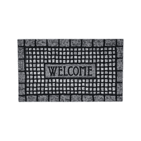 Genérico - Alfombra Limpiapies Felpudo Entrada Piedras Gris