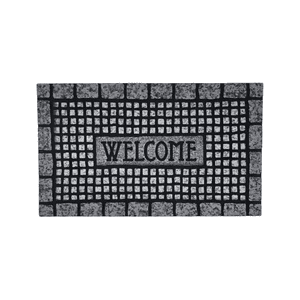Genérico - Alfombra Limpiapies Felpudo Entrada Piedras Gris