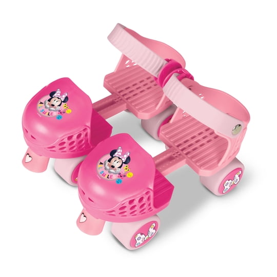Patines Junior De Minnie Mouse Con Rodilleras Y Coderas, Talla 29-34