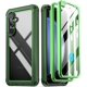 thumbnail image 1 of Funda Poetic Guardian para Samsung Galaxy S23 FE 5G, color verde y transparente, 1 of 8