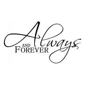 Rienda Libre Graphics - Decomural Always And Forever Love Ws-15647
