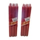 thumbnail image 3 of Pack 6 Velas  Largas Rojas 20cm 6 horas, 3 of 3