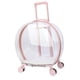 thumbnail image 4 of Pet Trolley Case Carrier Gatos Perros Bolsa De Equipaje Con Ruedas Transpirable Bolsa De Transporte Rosa Brillante, 4 of 5