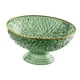 thumbnail image 3 of Cuenco de fruta con Pedestal, organizador de platos para aperitivos y dulces, colador de verduras, cesta, bandeja para servir, plato de drenaje de ver Verde, 3 of 5