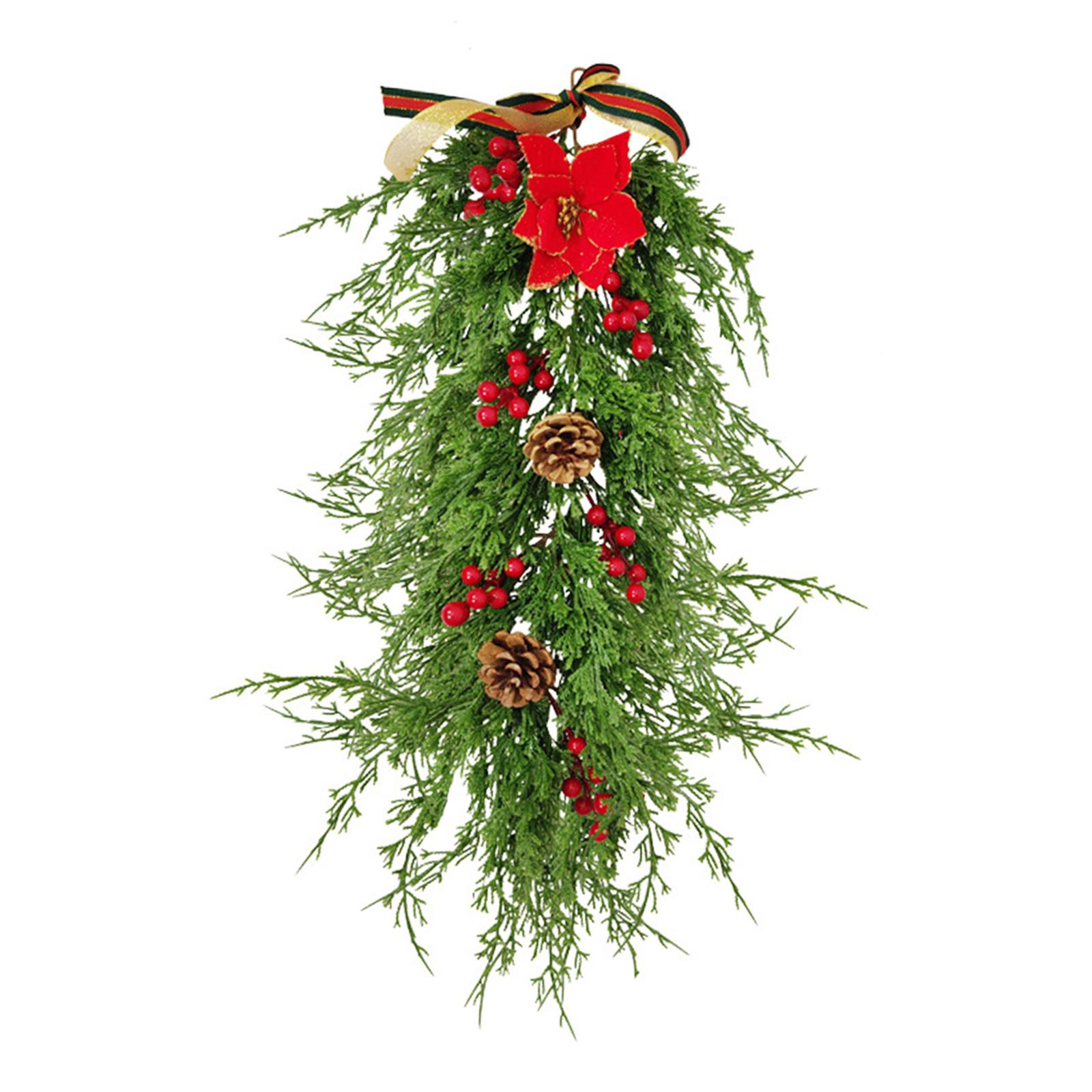 Bothyi - Corona De Lágrima De Navidad Decorativa Para Decoración De Navidad De Fondo De Festival