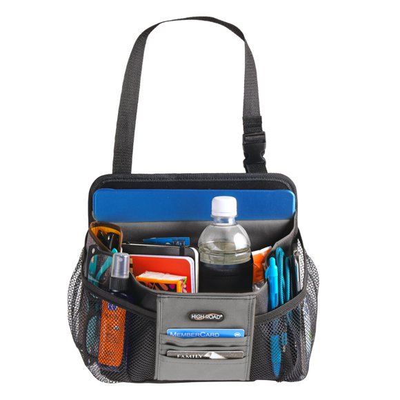 Organizador de coche High Road DriverStash, asiento delantero con portavasos