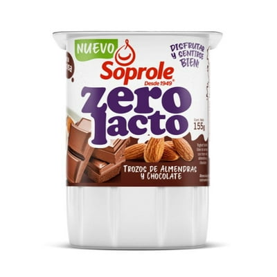 Yoghurt Sin Lactosa Trozos Almendra Chocolate 155 G Soprole