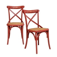 Spazzio - Kit 2 Sillas Retro Rojas