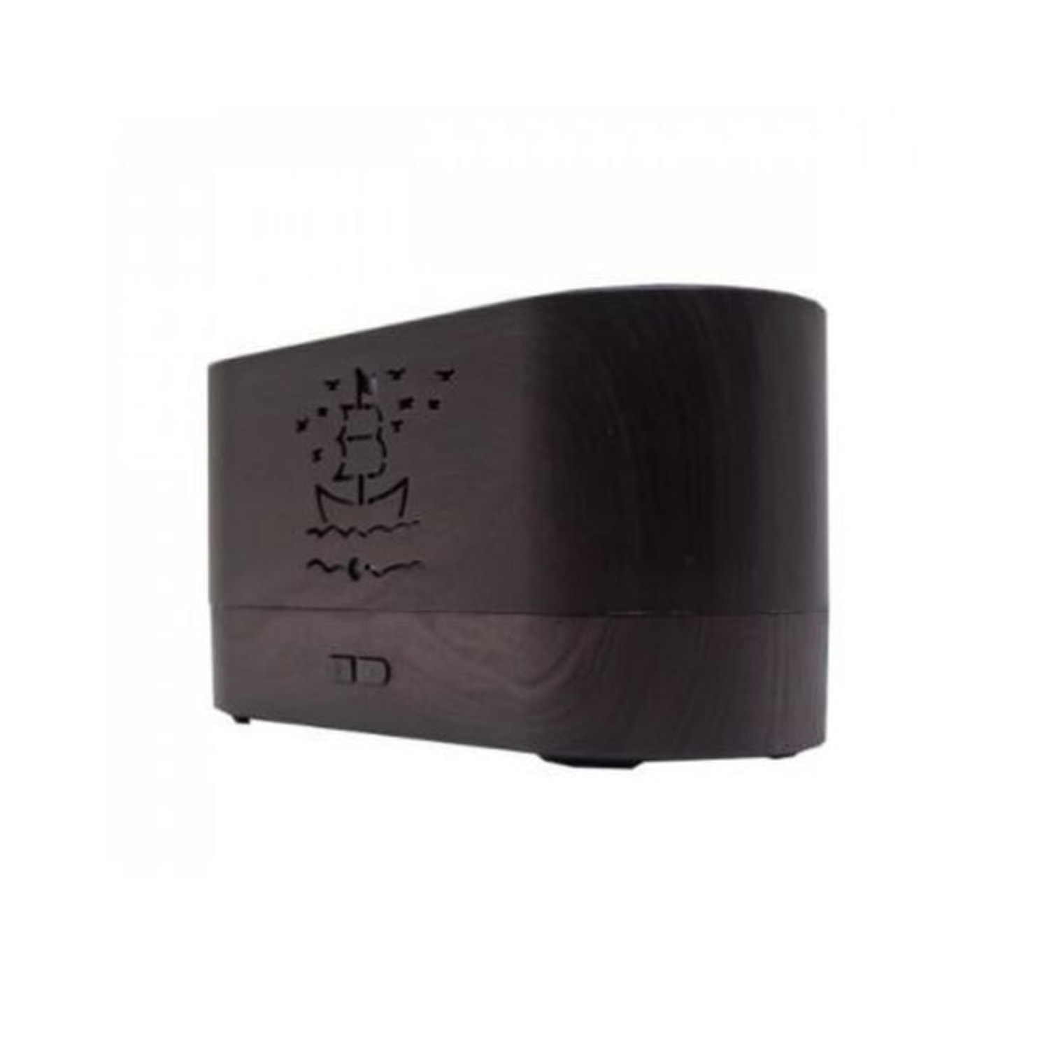 Importclick - Humidificador Y Difusor Aroma Diseño Chimenea Madera