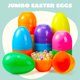 thumbnail image 2 of Huevos de Pascua de plástico JOYIN, 12 unidades, coloridos, gigantes, 15 cm, rellenables, 2 of 9