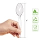 thumbnail image 2 of Cucharas de plástico POSATE, pesadas, transparentes, 100 unidades, 2 of 9