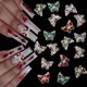 thumbnail image 1 of Encantos para uñas WEILUSI 30 uds mariposa 3D aleación 50 g, 1 of 9
