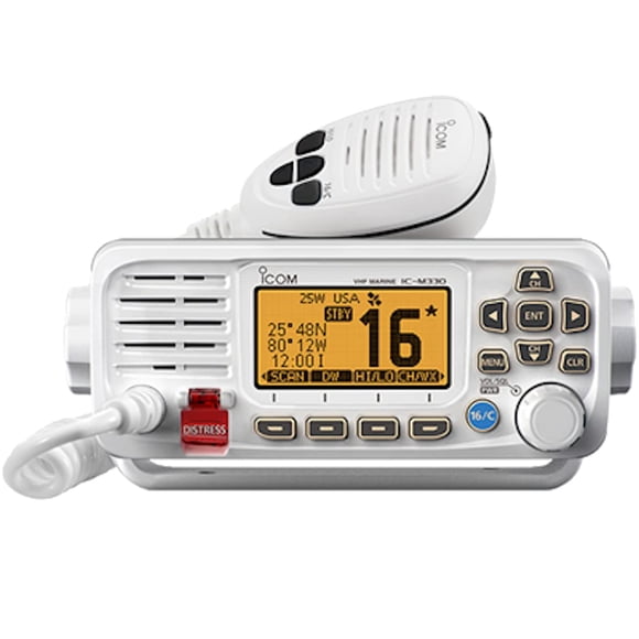 Radio VHF ICOM M33081 M330 compacto con GPS - blanco