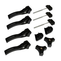 Magideal - 11 Uds. Sujetadores De Cubierta De Cama Para Camioneta, Abrazaderas Delanteras Y Traseras, Piezas De Fijación, Accesorios De Reparación, Tornillos, Pe