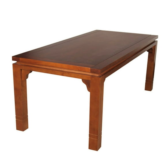 Mesa De Comedor Luciana Rectangular 92 X 200 Cm Madera Color Miel