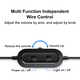 thumbnail image 4 of Altavoces para computadora Altavoces para PC Estéreo Activo Control de Volumen con Mini Altavoces Portátiles para Juegos de 3,5 mm, 4 of 8