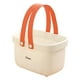 thumbnail image 5 of Organizador De Almacenamiento Tote Shower Caddy Bins Organizador Para Garaje Dormitorio Pantry Naranja Y Blanco, 5 of 5