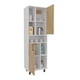 thumbnail image 3 of Mueble Despensa Cocina 2 Puertas Brice Blanco Y Fresno 190x60x39,7 Cm, 3 of 10