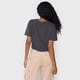 thumbnail image 2 of Polera Mujer Fun Manca Corta Crop Gris Corona, 2 of 5